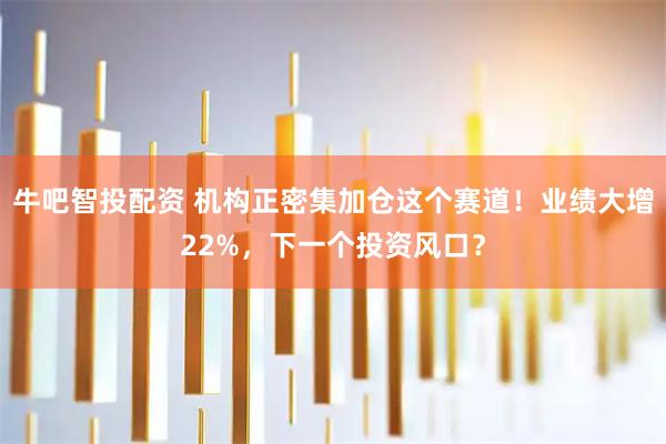 牛吧智投配资 机构正密集加仓这个赛道！业绩大增22%，下一个投资风口？